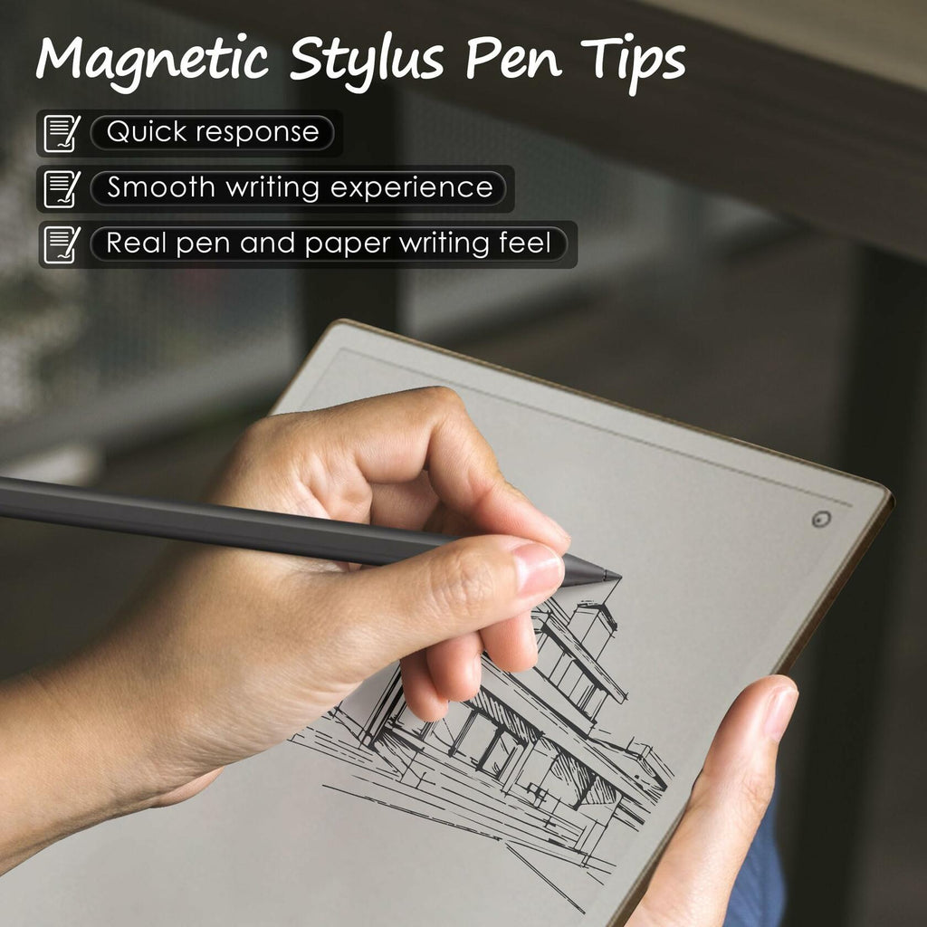 Enhon 6 Pcs Replacement Tips for Remarkable Paper Pro Pen Black