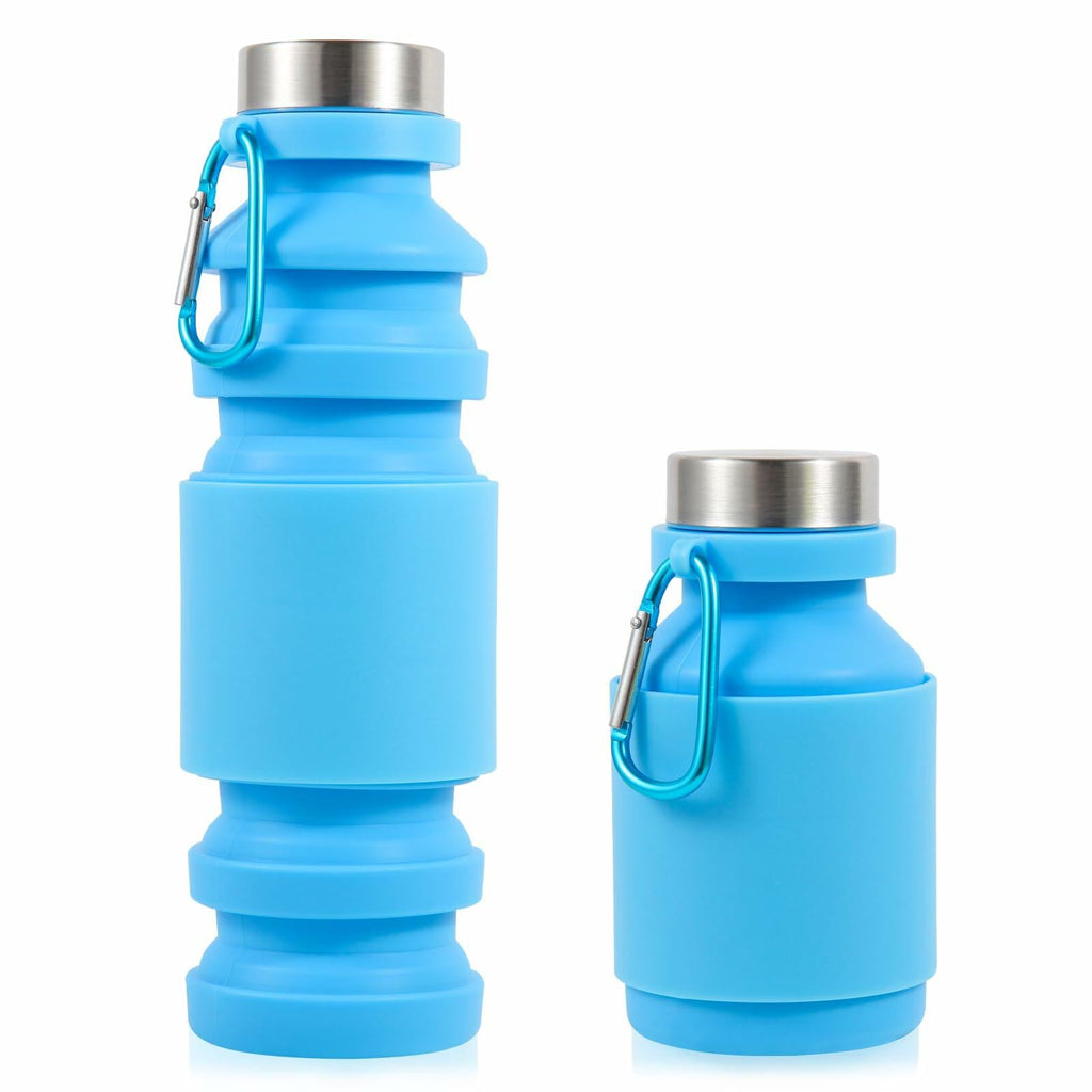 Mitour Collapsible Silicone Water Bottle Cup 650ml Foldable Reusable BPA Free
