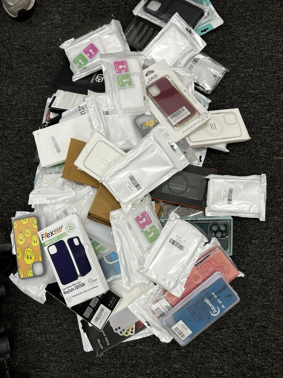 Lot of 65 Phone Cases New Condition