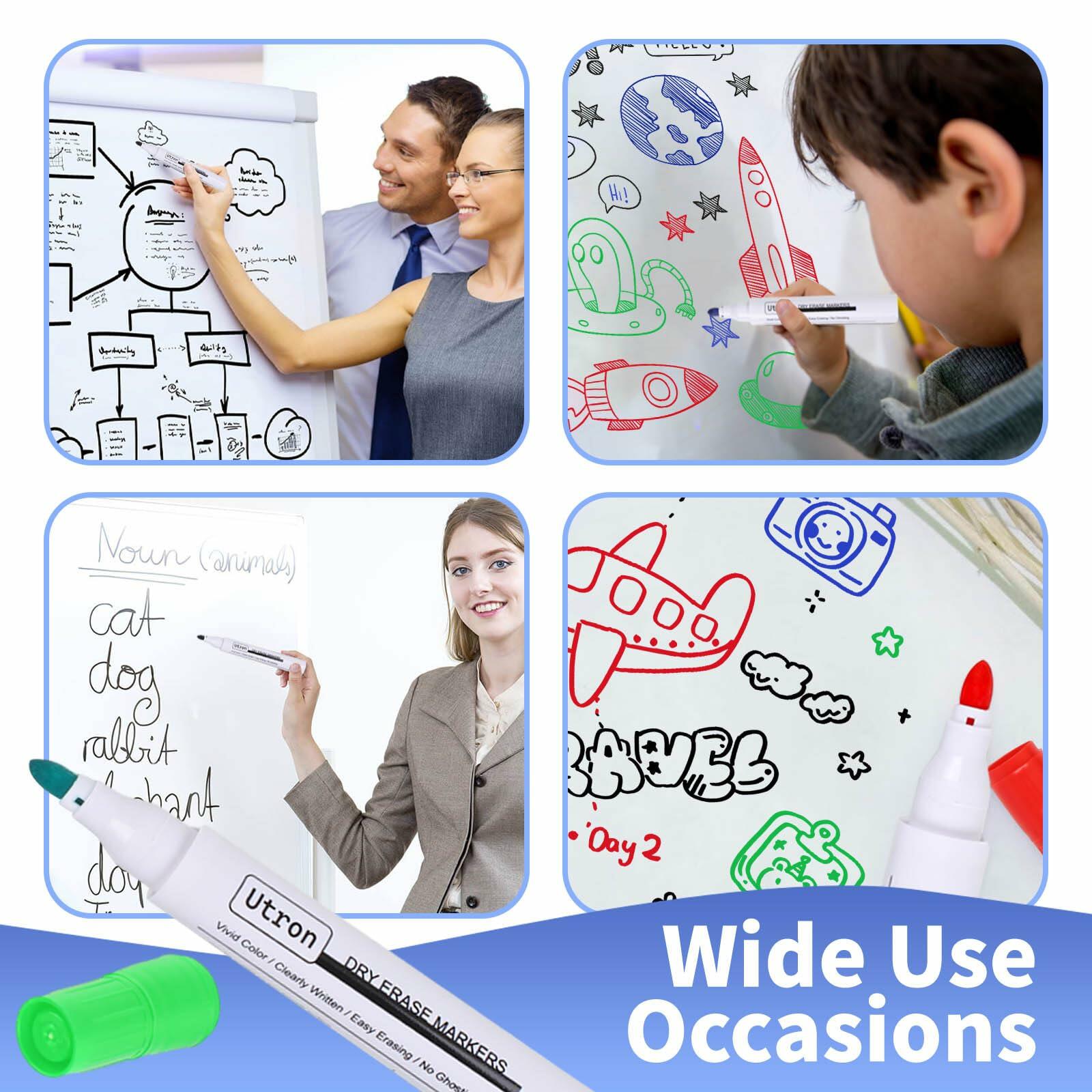 Utron Dry Erase Markers 22 Pack 4 Colors Whiteboard Markers School Office