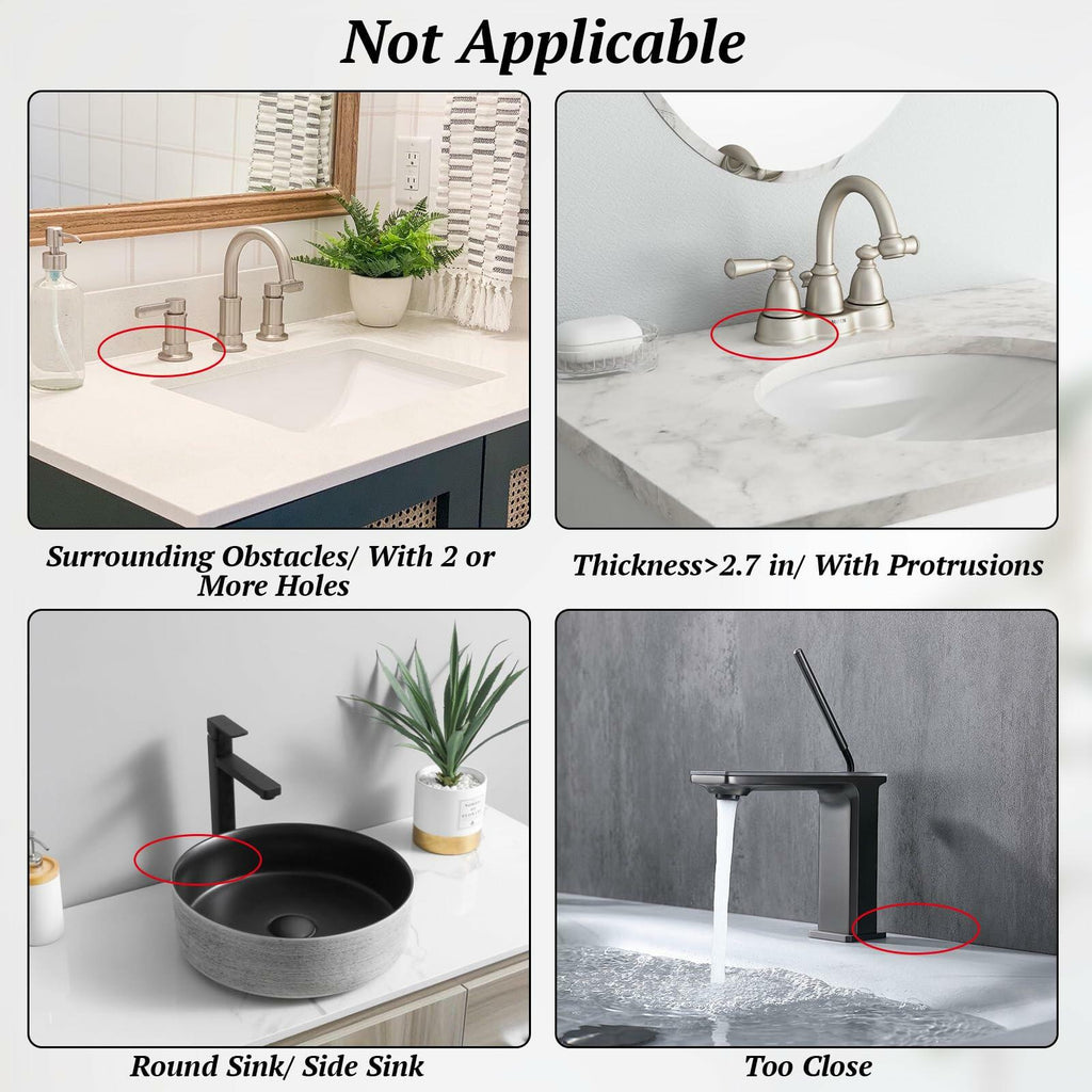 Qesulk Silicone Sink Splash Guard Foldable Faucet Mat Kitchen Bathroom