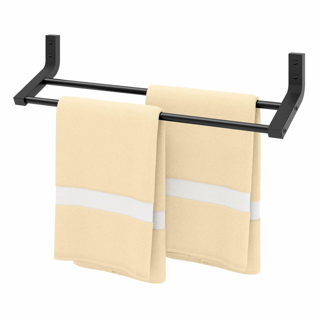 STWWO Double Towel Bar 24in SUS 304 Stainless Steel Matte Black