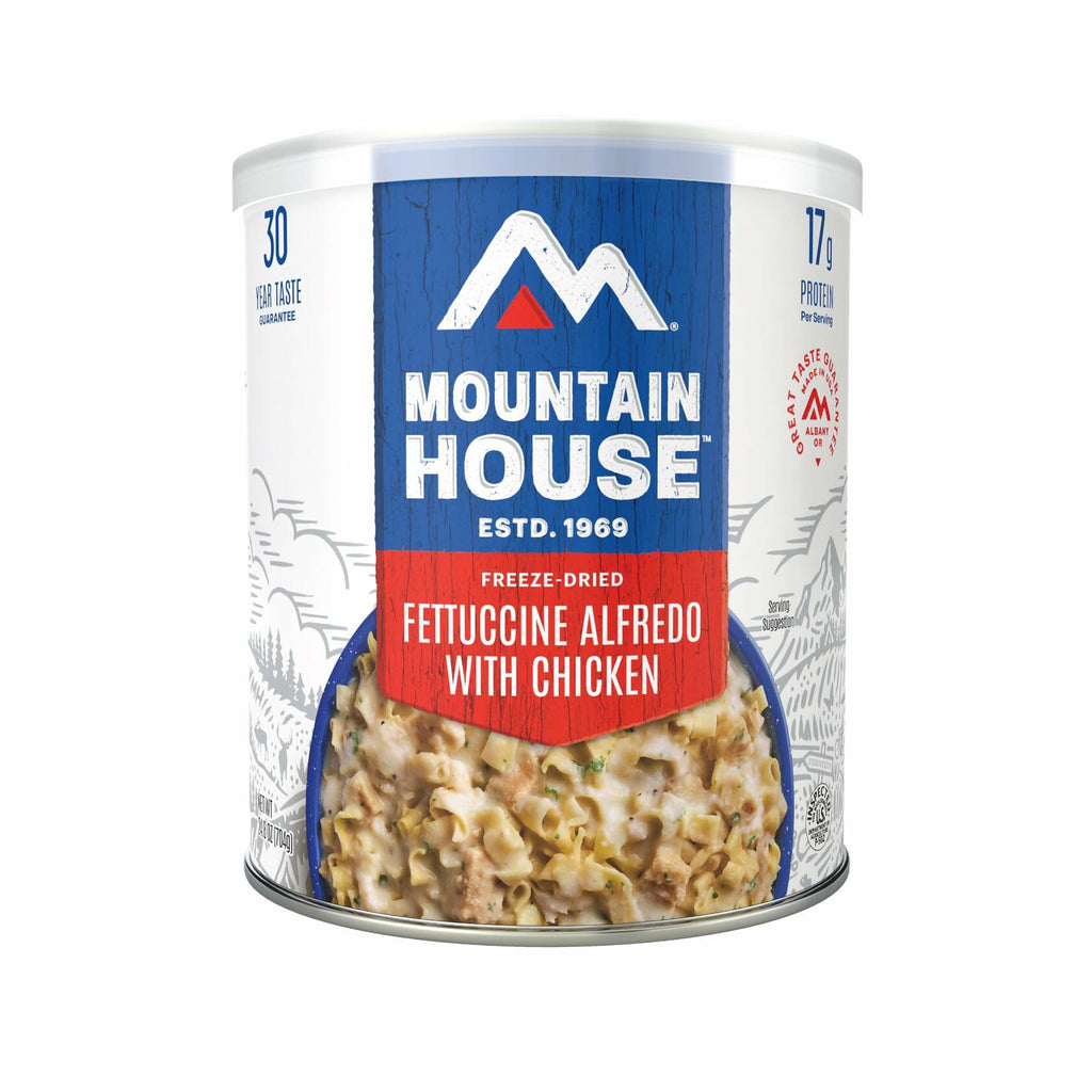 BestBy12/24 Mountain House Fettuccine Alfredo with Chicken #10 Can 9 Servings