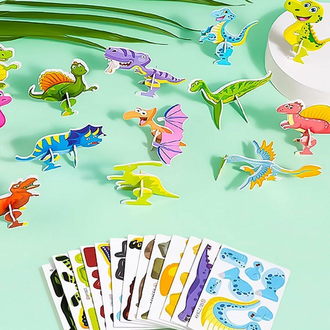 25Pcs Educational 3D Cartoon Puzzle Toys for Kids Birthday Gift
