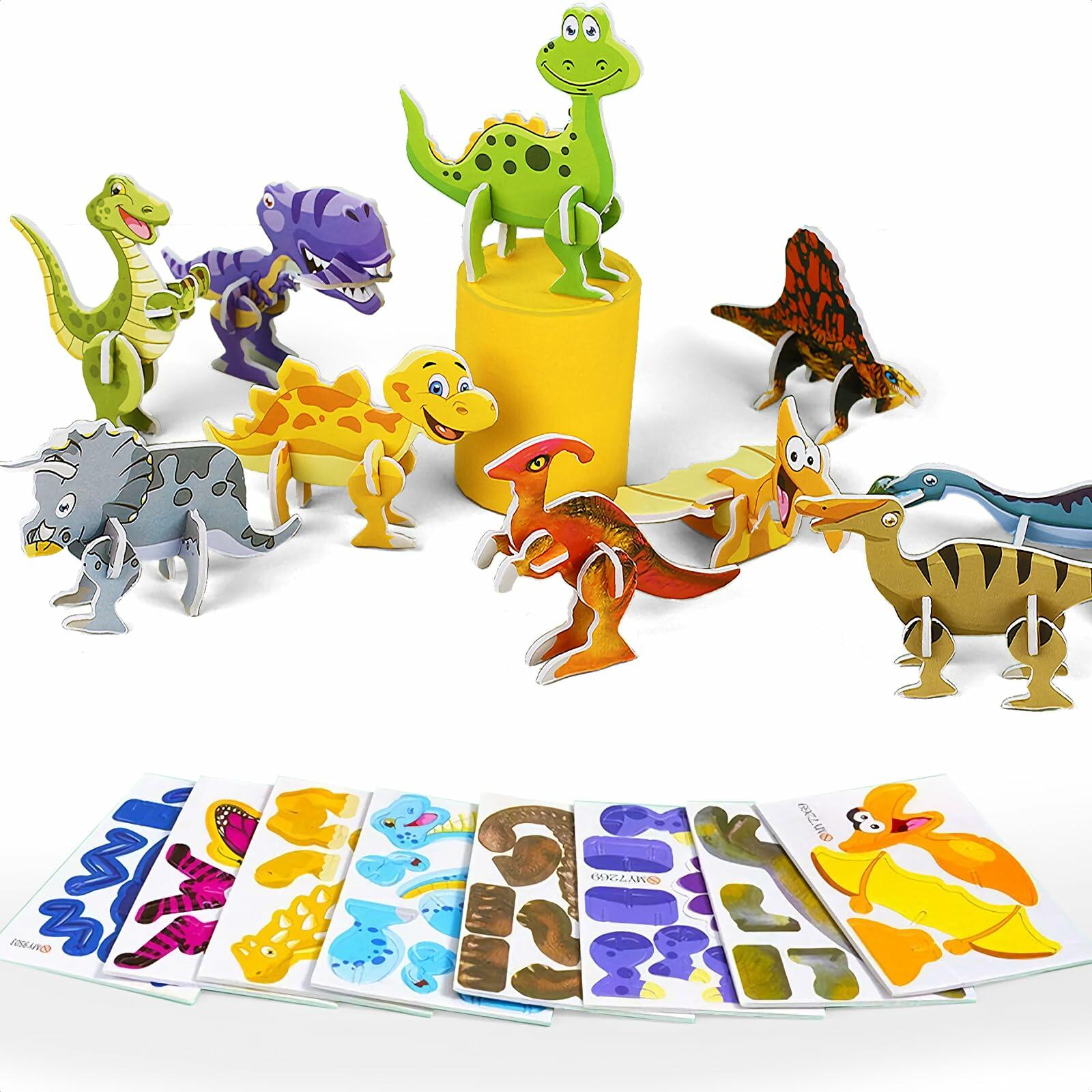 25Pcs Educational 3D Cartoon Puzzle Toys for Kids Birthday Gift