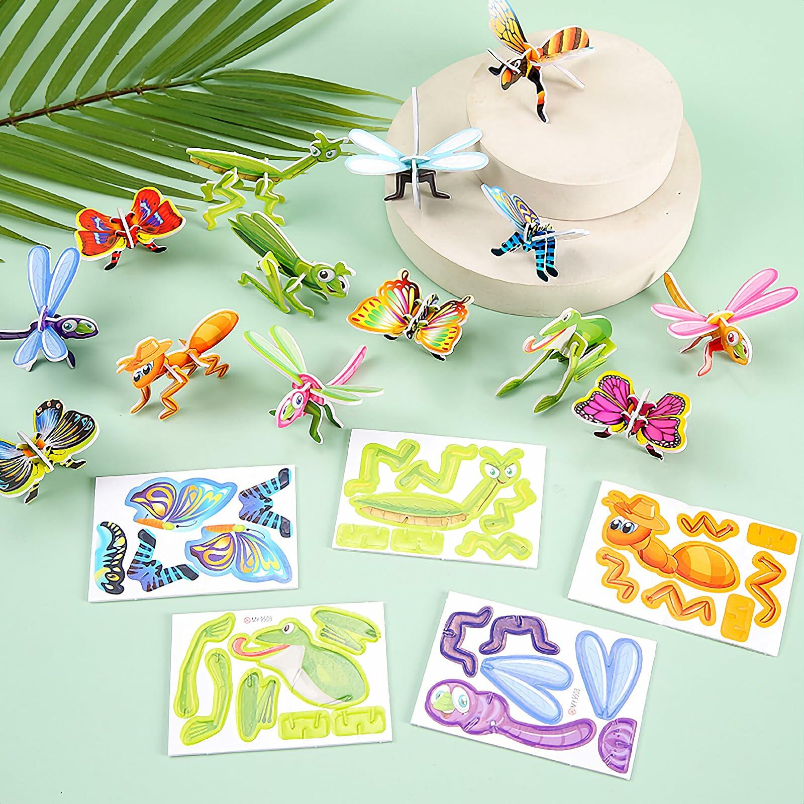 25Pcs Educational 3D Cartoon Puzzle Toys for Kids Birthday Gift