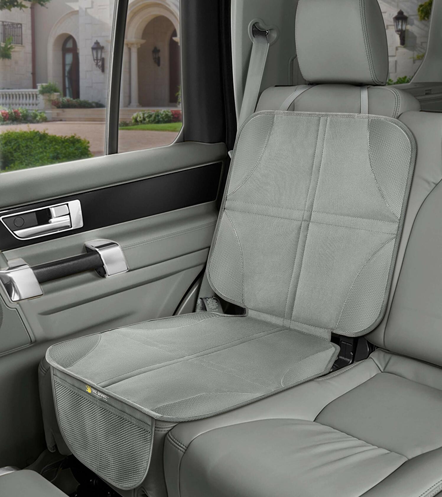 Tike Smart Premium Car Seat Protector High Back Gray