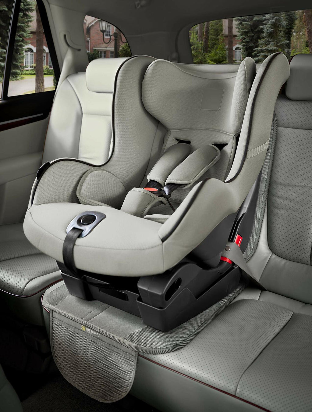 Tike Smart Premium Car Seat Protector High Back Gray