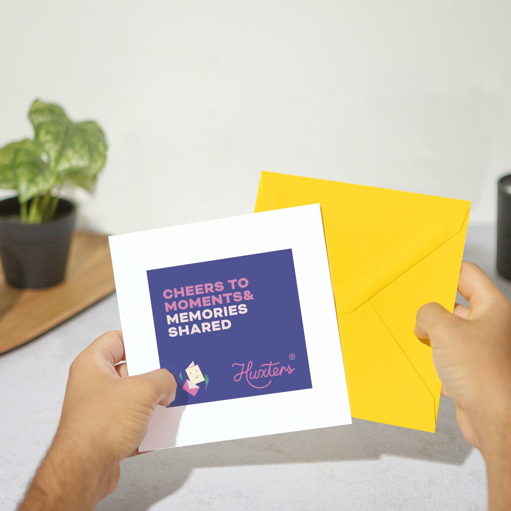 Huxters Anniversary Valentines Card How Do You Spell Love 14.8cm