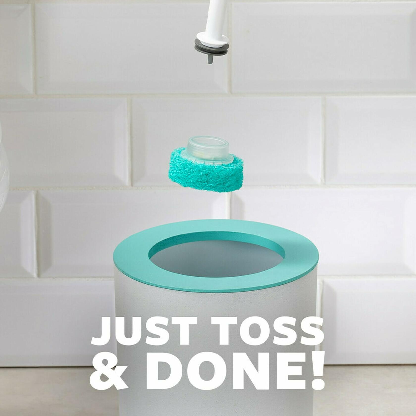 Scotch-Brite Power Scour Toilet Cleaning System with 1 Wand & 5 Pads Stand