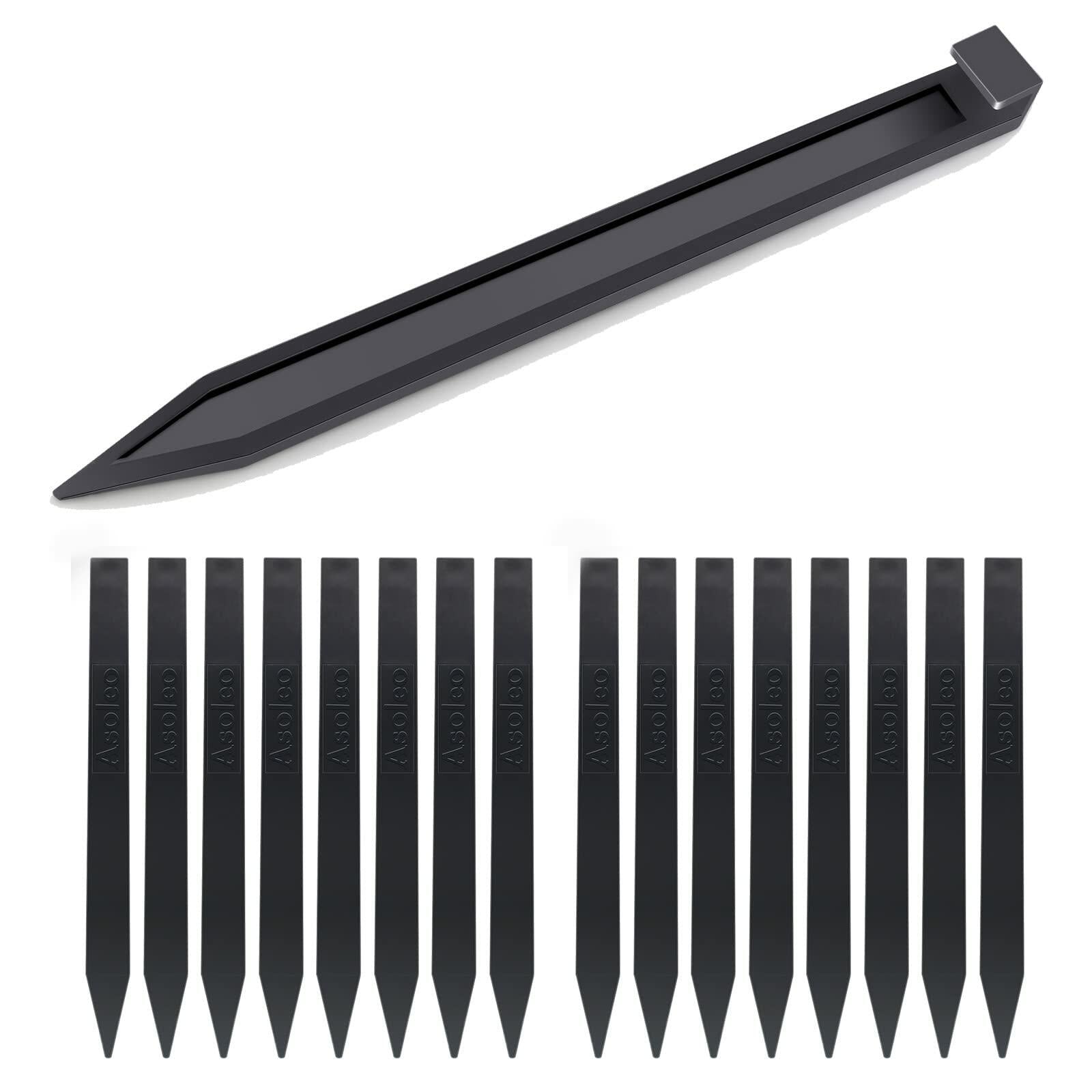 Asoleo Garden Landscape Stakes 10in 60pcs Anchoring Edging Coil Barrier