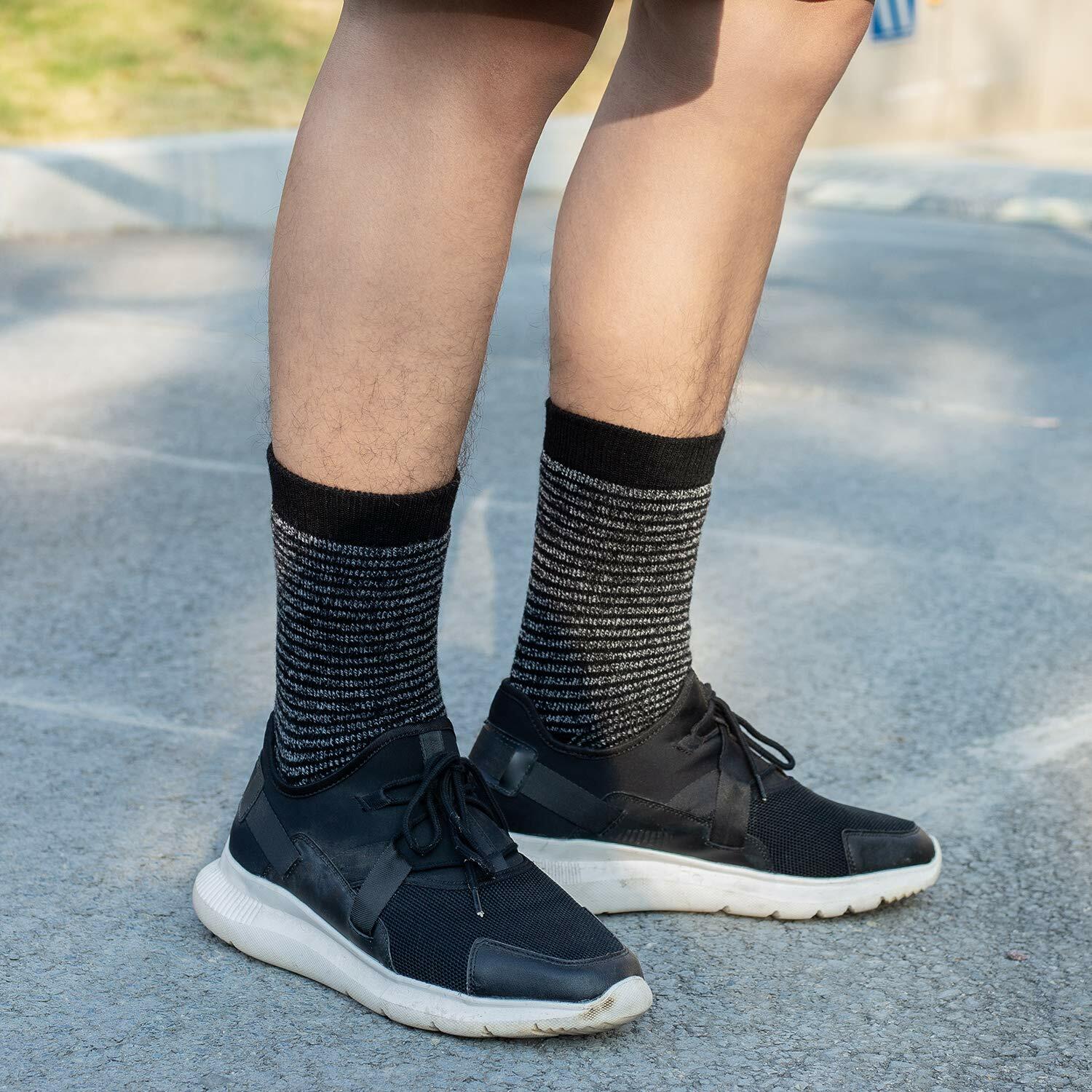 Sock Amazing Thermal Thick Winter Crew Socks Black Size 10-13