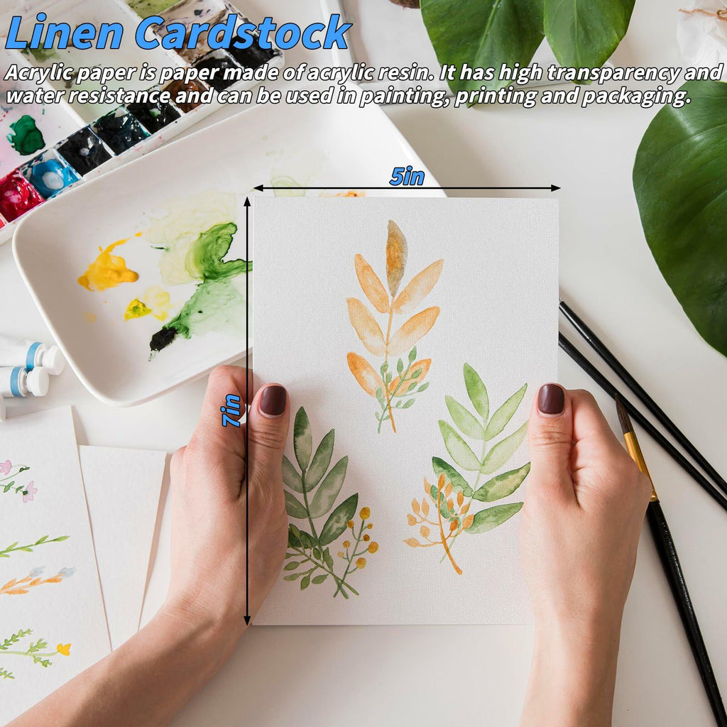 Invitation Cream Cardstock 300 Sheets 300GSM 5x7 inch Painting & Craft Paper