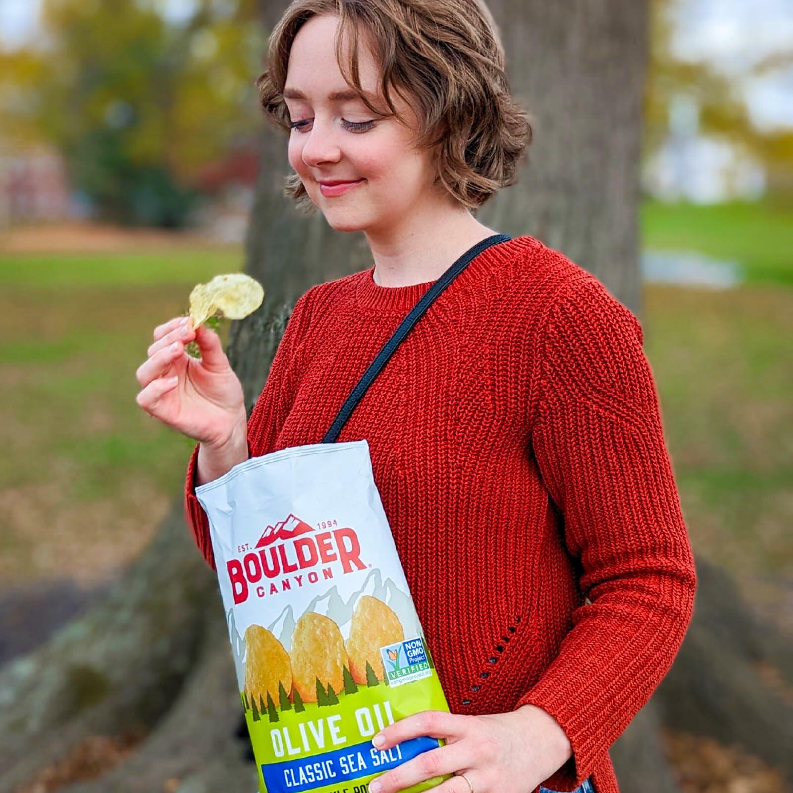 BestBy01/25 Boulder Canyon Olive Oil Kettle Chips Classic Sea Salt 6.5 oz