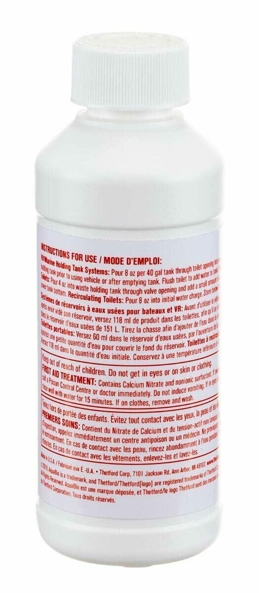 Thetford AquaBio RV Holding Tank Treatment Citrus Twist 6 Pack 8oz Orange