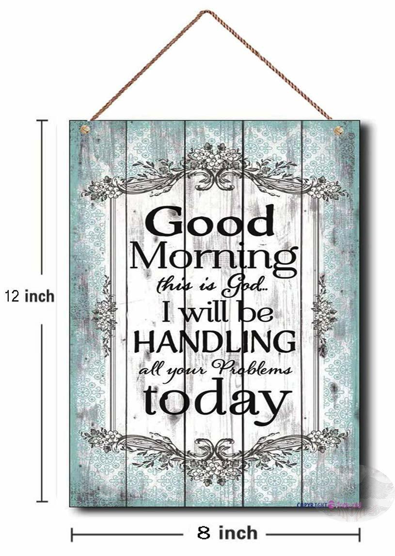 TSOSK Wooden Sign John Wesley Inspirational Quote 8x12 INCH Motivational