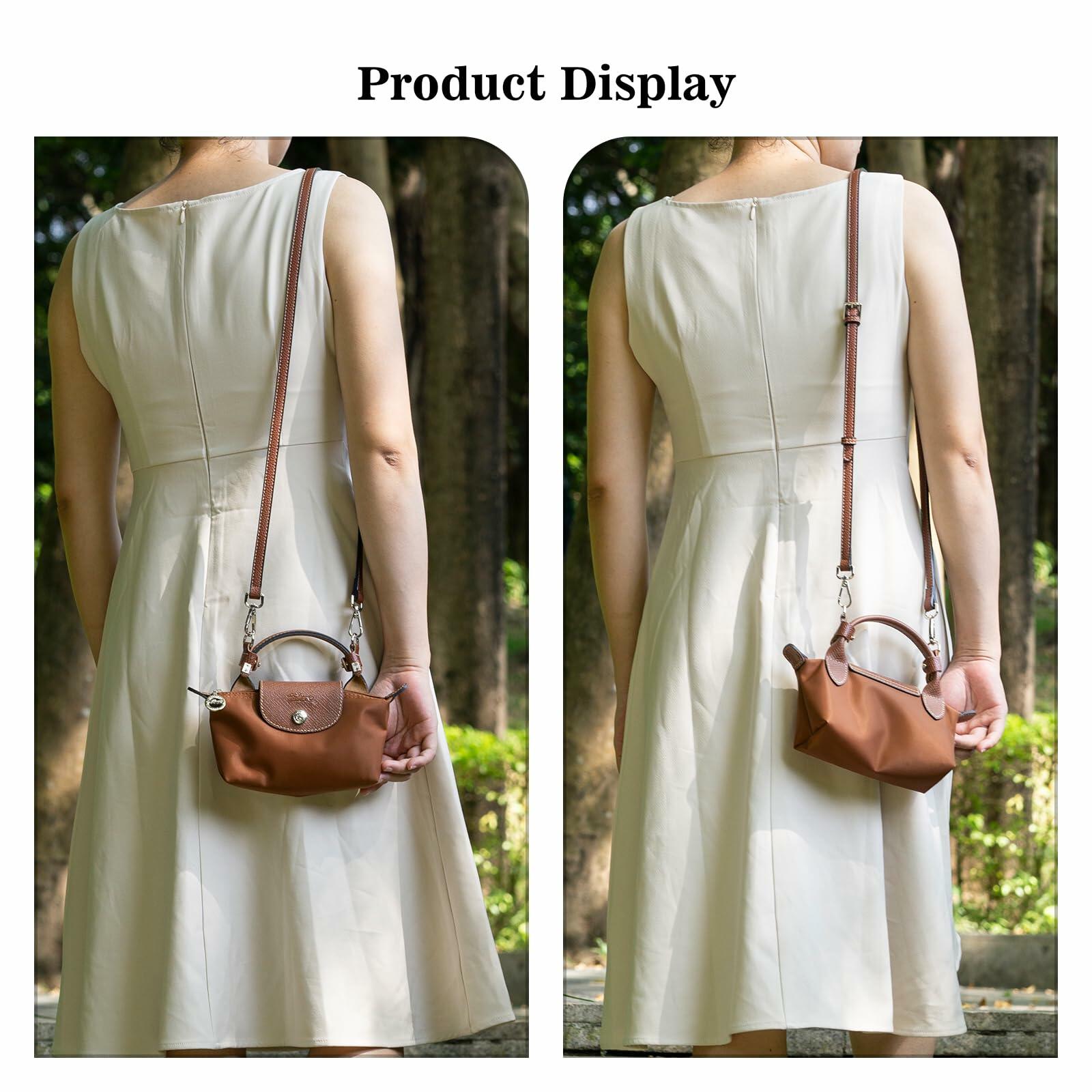 XKE-X Adjustable Leather Purse Strap Kit Brown Handbag Crossbody