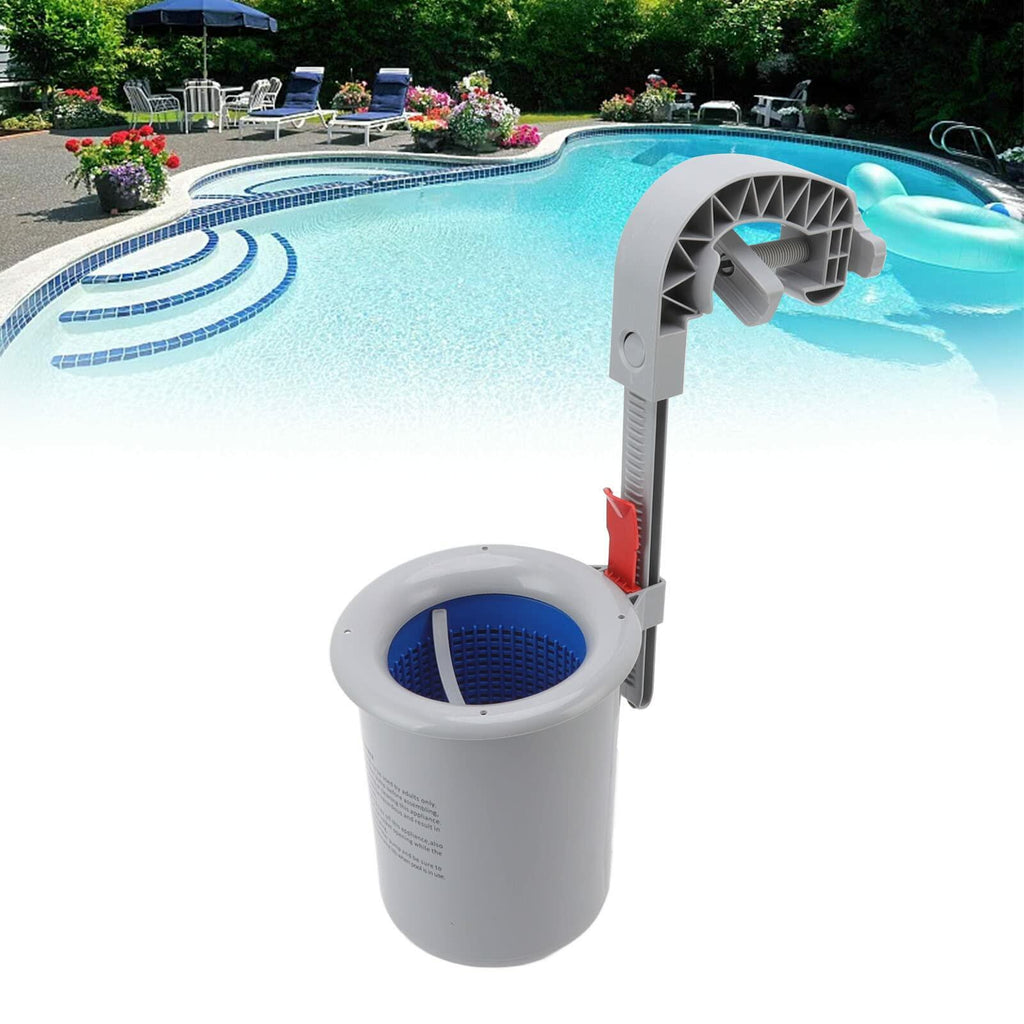 Kuuleyn Above Ground Pool Surface Skimmer Wall Mount Gray Automatic