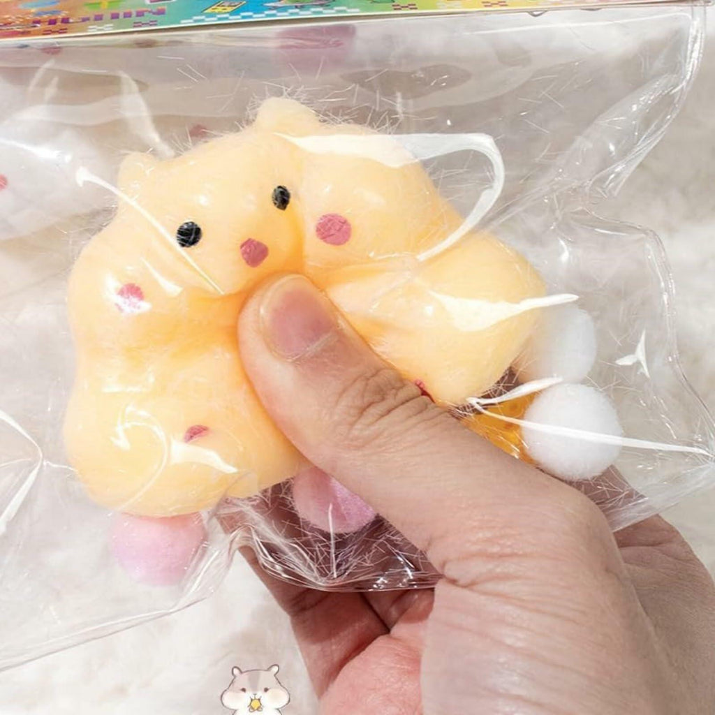 2Pcs Squishy Hamster Stress Relief Squeeze Toys Sensory Kids Gift