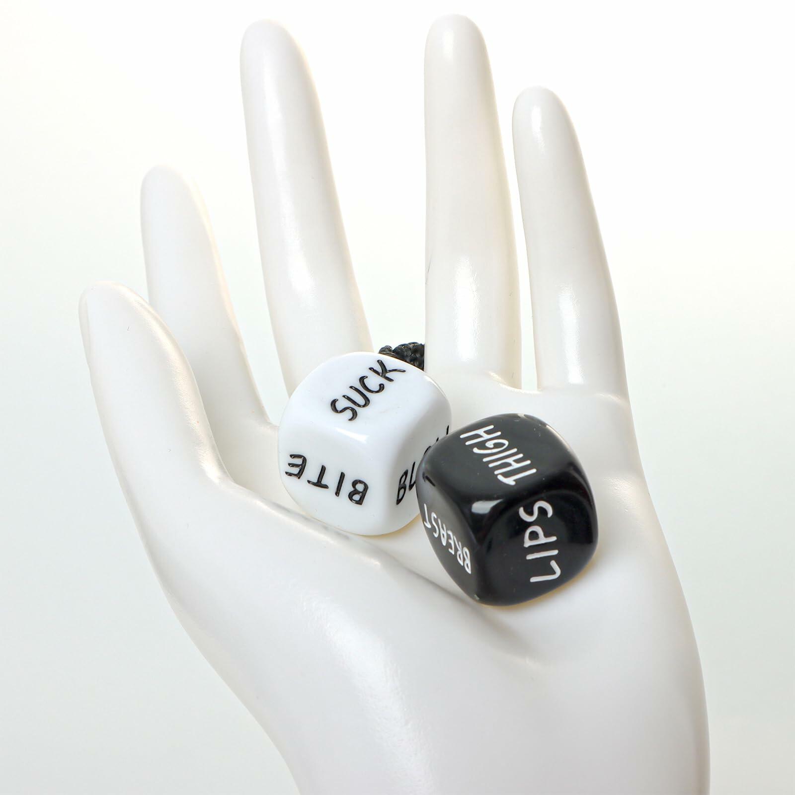 Romantic Naughty Dice Set Couples Game 36 Ways Black+White Anniversary Gift