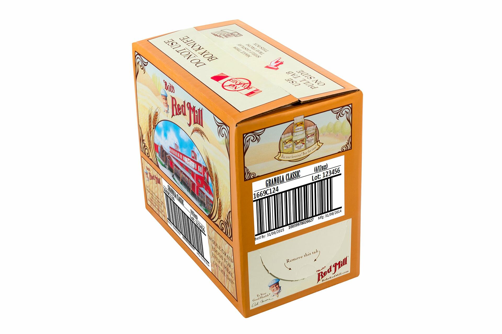 BestBy01/26 Bob's Red Mill Natural Whole Grain Granola 12oz Pack of 4