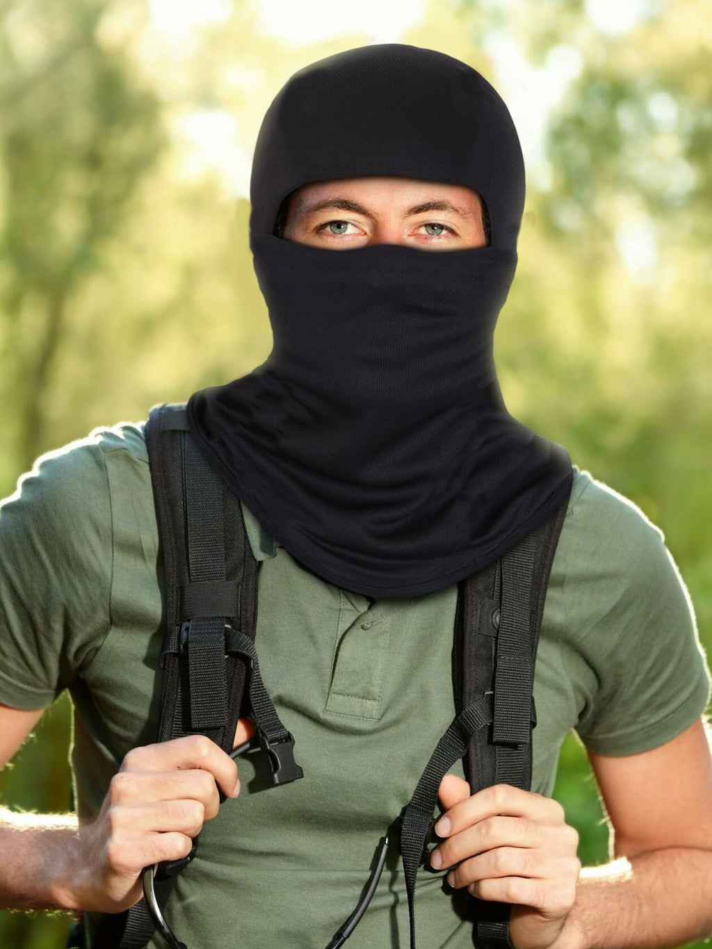 Blulu 3 Pieces Ski Mask Balaclava Full Face Winter Camo Windproof Medium