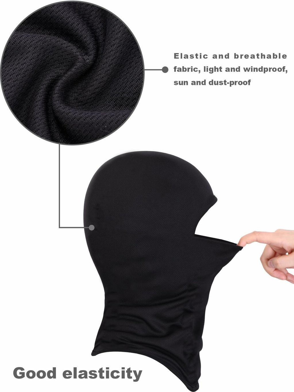 Blulu 3 Pieces Ski Mask Balaclava Full Face Winter Camo Windproof Medium