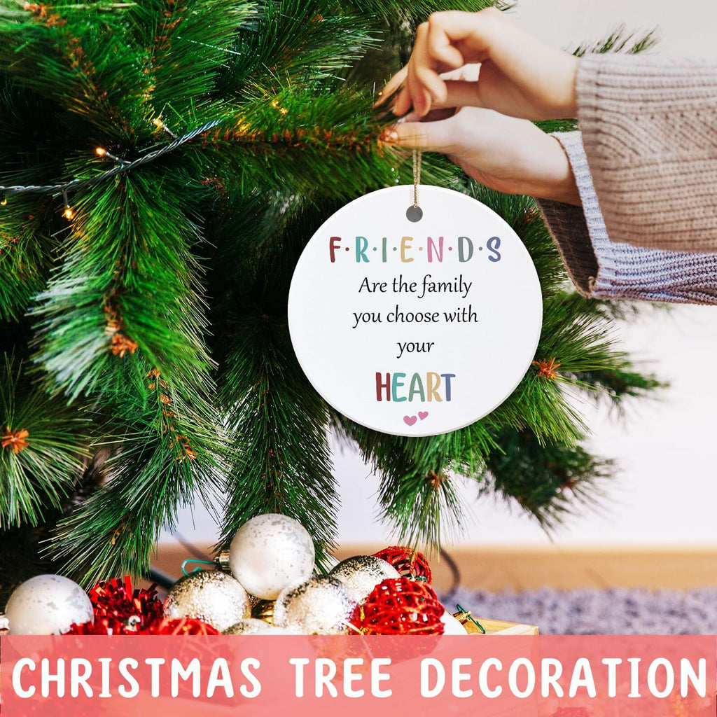 Friend Gifts Hanging Ornament Friendship Heart Christmas Tree Decoration