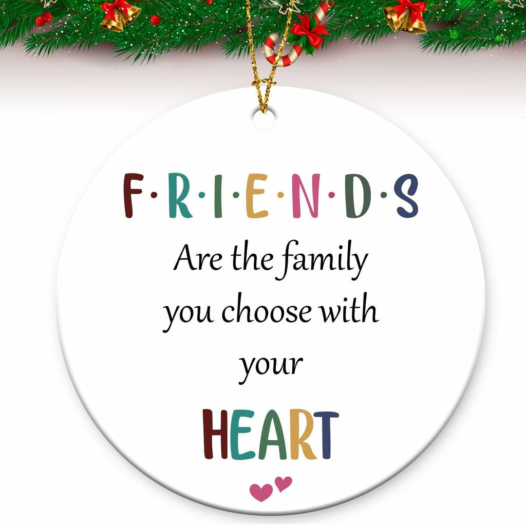 Friend Gifts Hanging Ornament Friendship Heart Christmas Tree Decoration