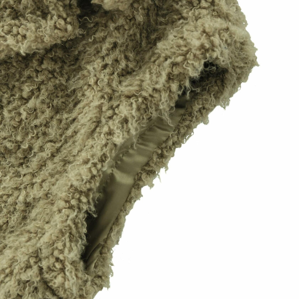 Amazhiyu Womens Faux Fur Waistcoat Vest Laurel Green Size M