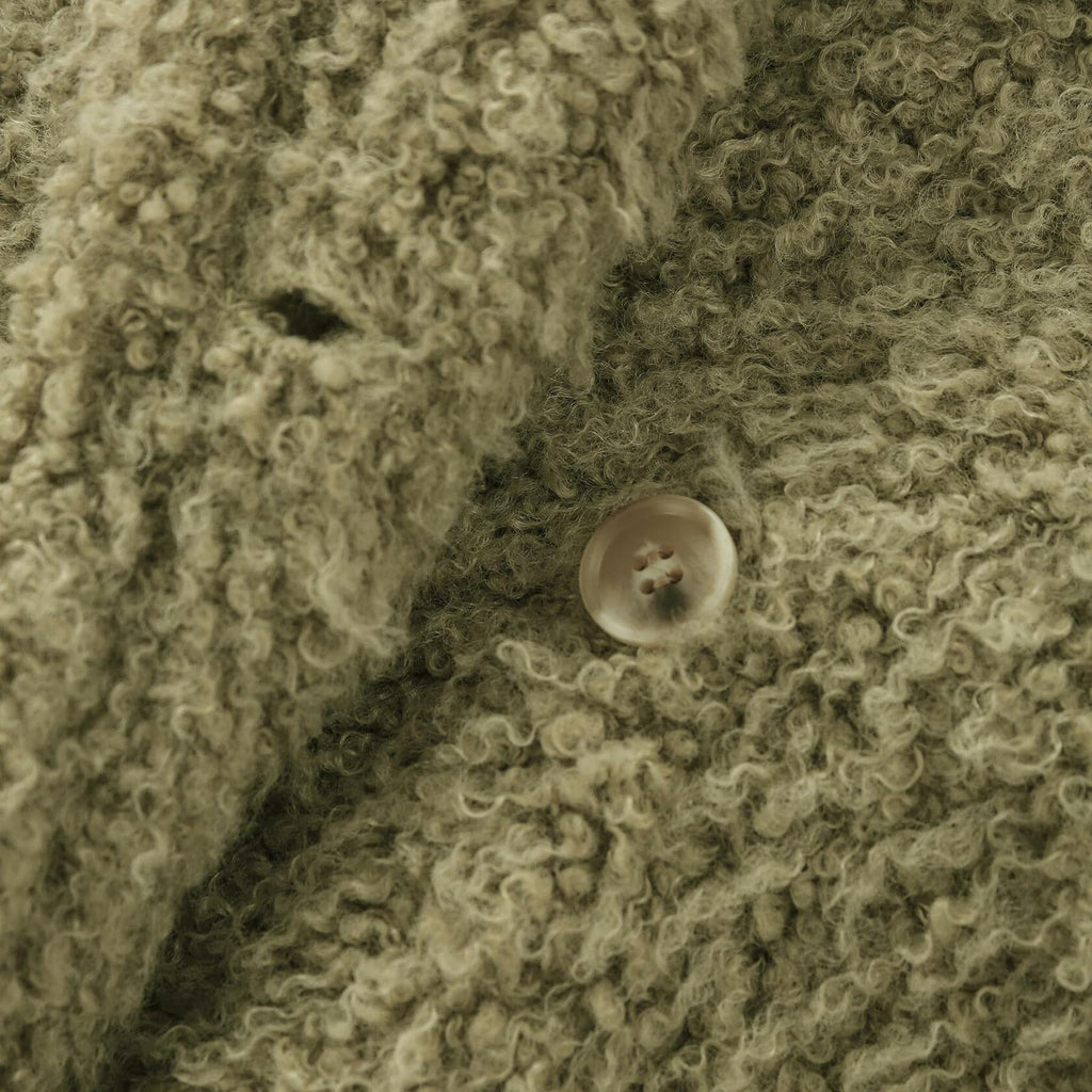 Amazhiyu Womens Faux Fur Waistcoat Vest Laurel Green Size M