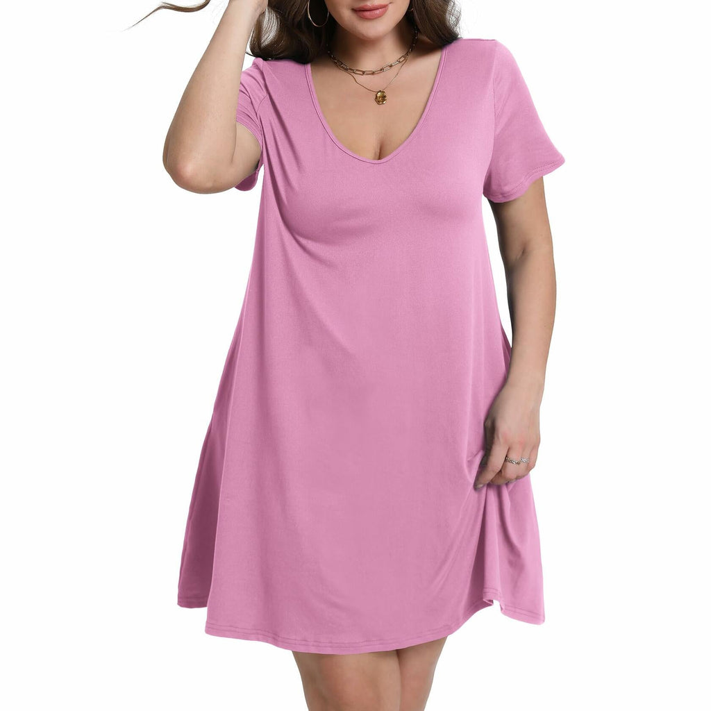 Volope Women's Nightgown Pajama Set 3 Pack Cozy Sleepwear Pockets Size S
