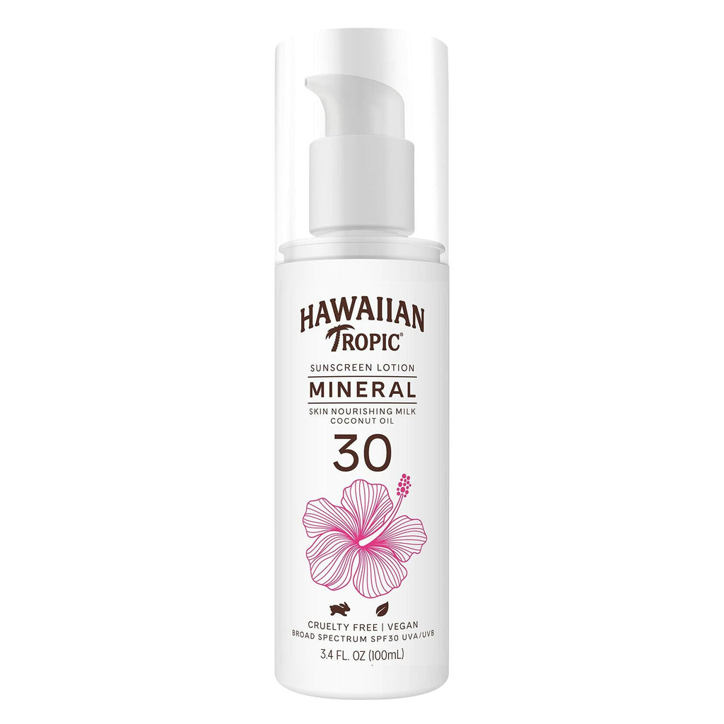 Hawaiian Tropic Mineral Sunscreen Lotion SPF 30 3.4oz Travel Size