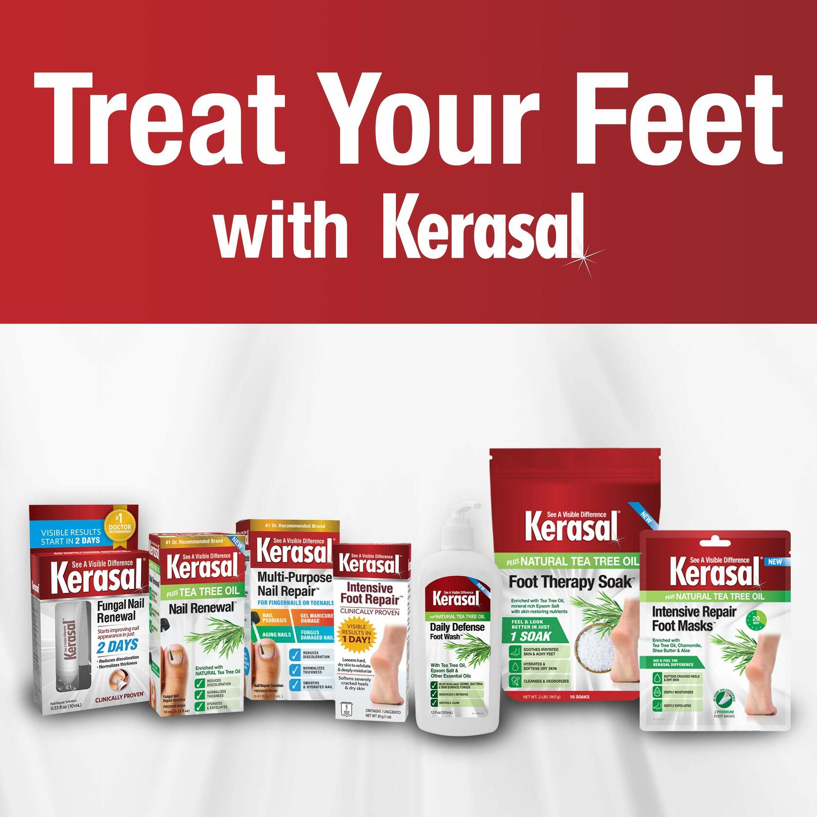 Kerasal Nail Fungal Renewal Treatment 10ml 2 Count Fast Results