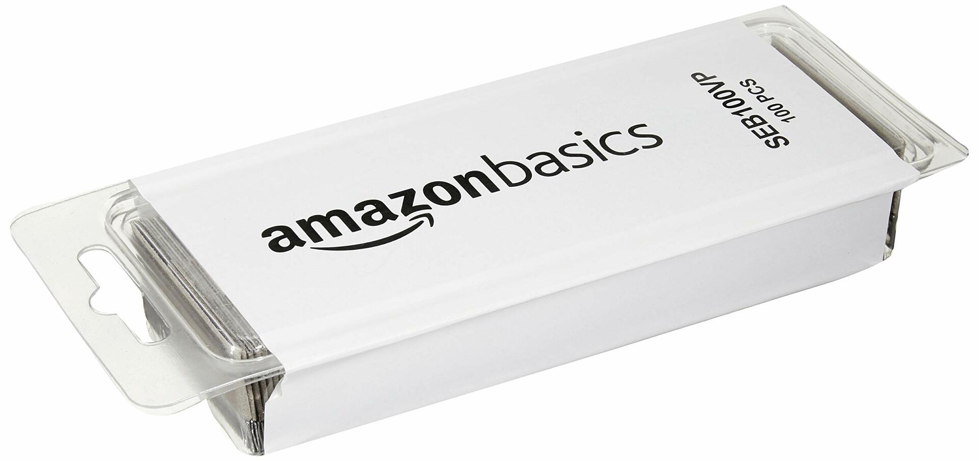 Amazon Basics Men's Single Edge Razor Blades Clam Shell 100-Pack