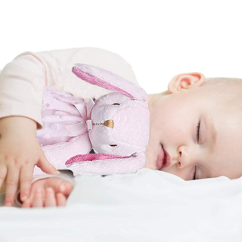 Pro Goleem Bunny Security Blanket Baby Lovey Pink 2 Pack Soft Infant Toy