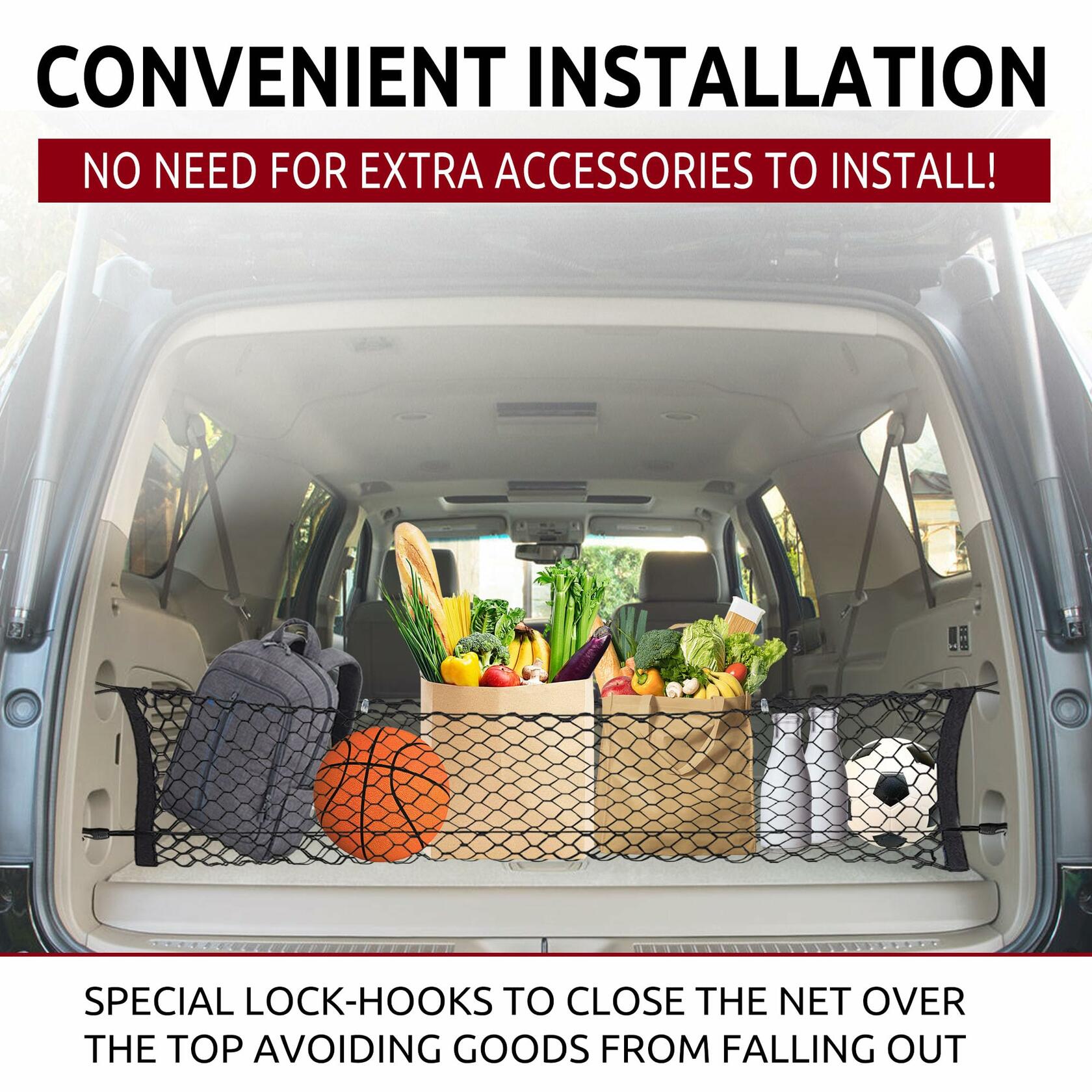 Elastic Trunk Cargo Net Envelope Style for Suburban Tahoe Escalade Yukon