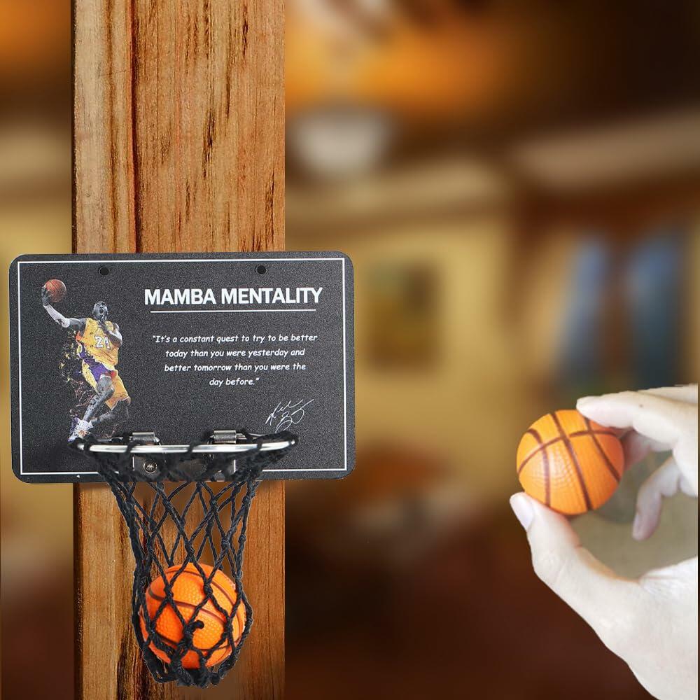 KB-2 Mini Basketball Hoop Desktop Toy for Office Desk Black Slam Dunk Game