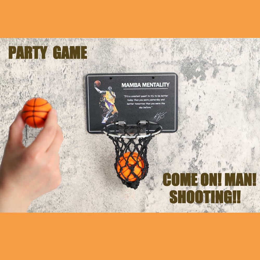 KB-2 Mini Basketball Hoop Desktop Toy for Office Desk Black Slam Dunk Game