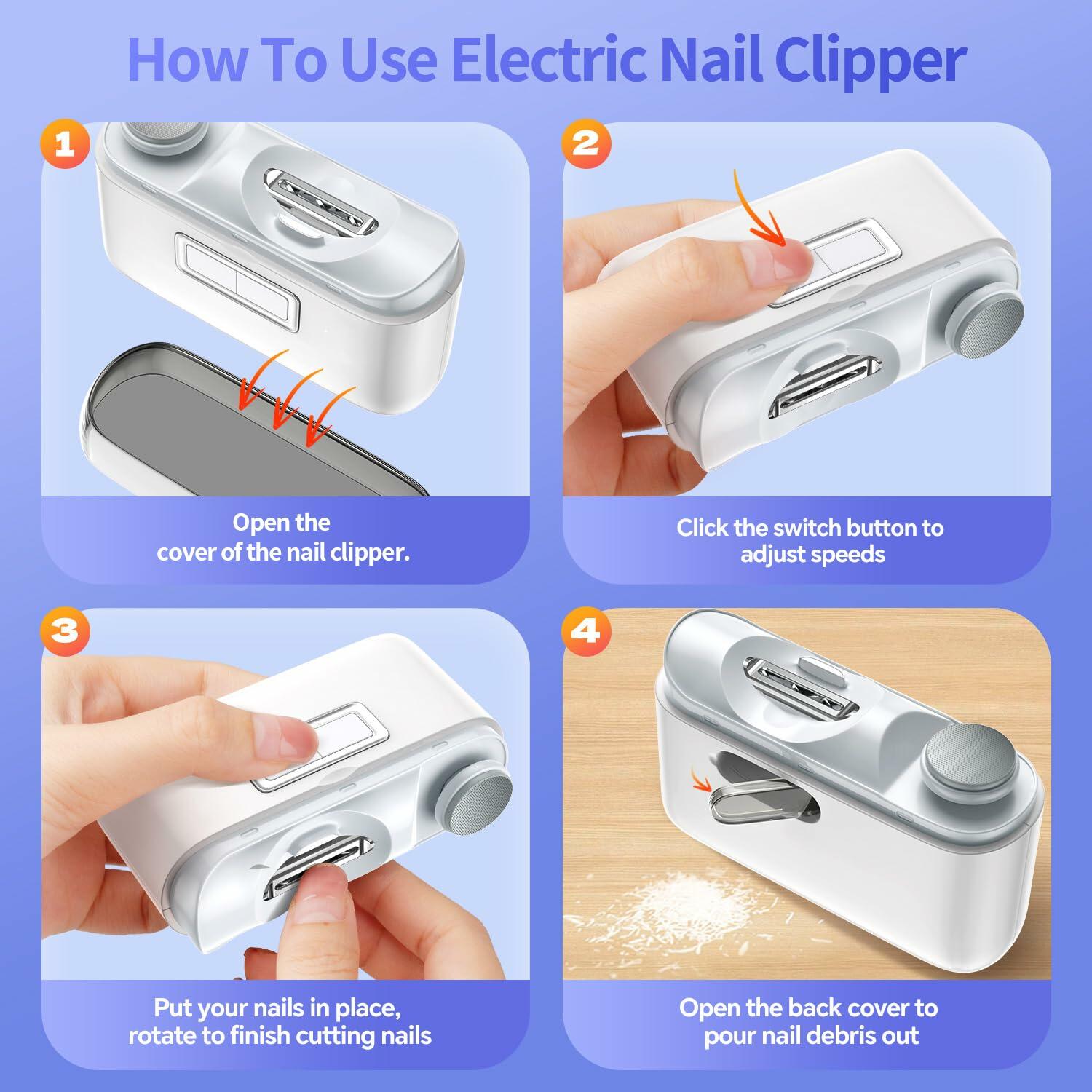 Yibosoar Nail Clippers Trimmer Fingernail Cutter for Kids Seniors Adults