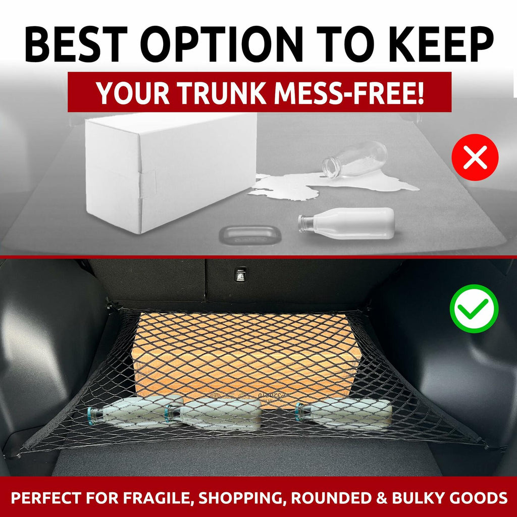 Hyundai Tucson 2022-2025 Trunk Mesh Cargo Net Envelope+Floor Black
