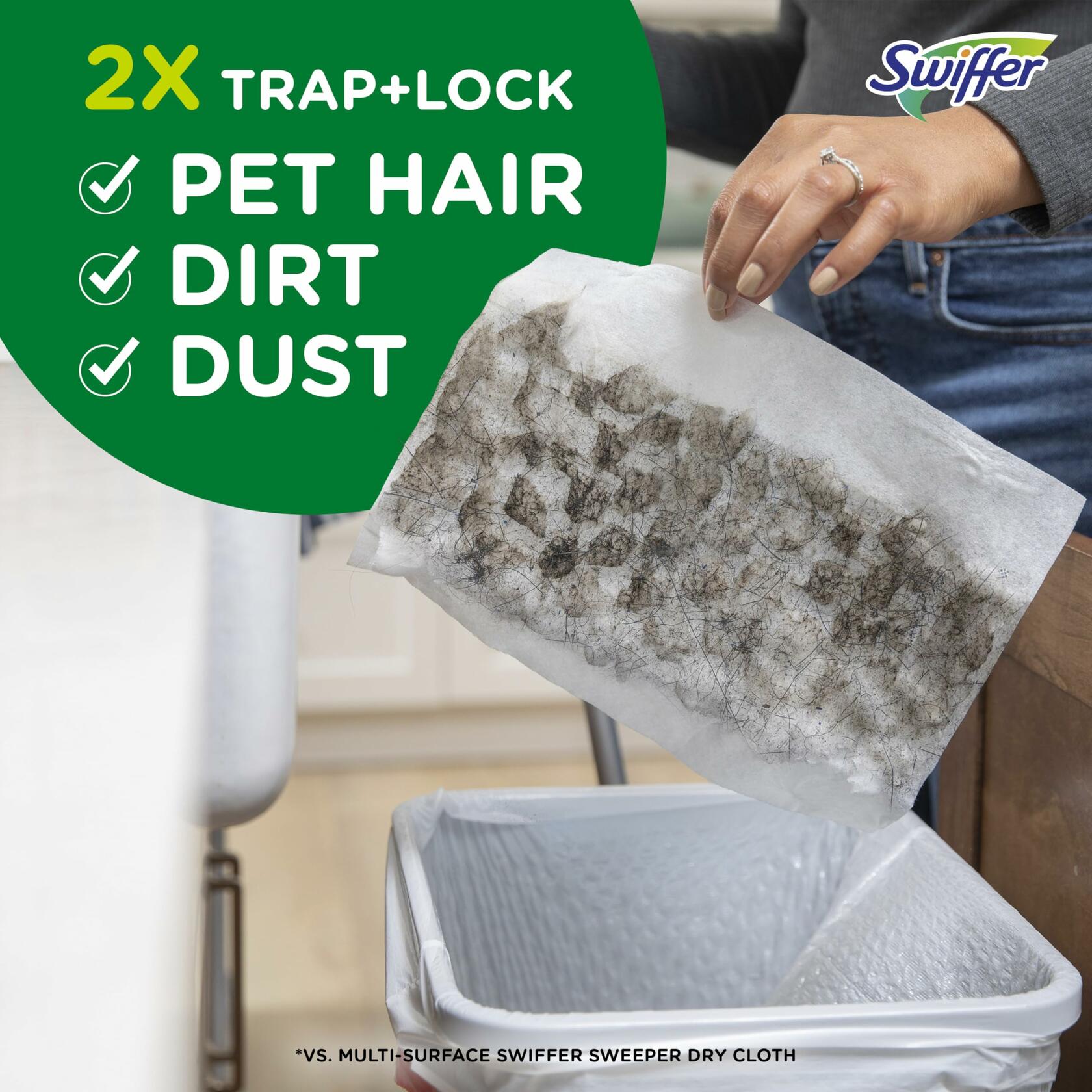 [Acceptable] Swiffer Sweeper Pet Heavy Duty Dry Cloth Refills Febreze 32 Count