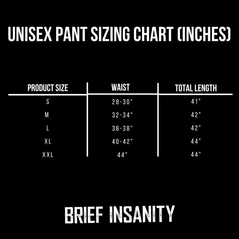 BRIEF INSANITY Chicago Football Pajama Pants Durable Loose Fit Black Size S