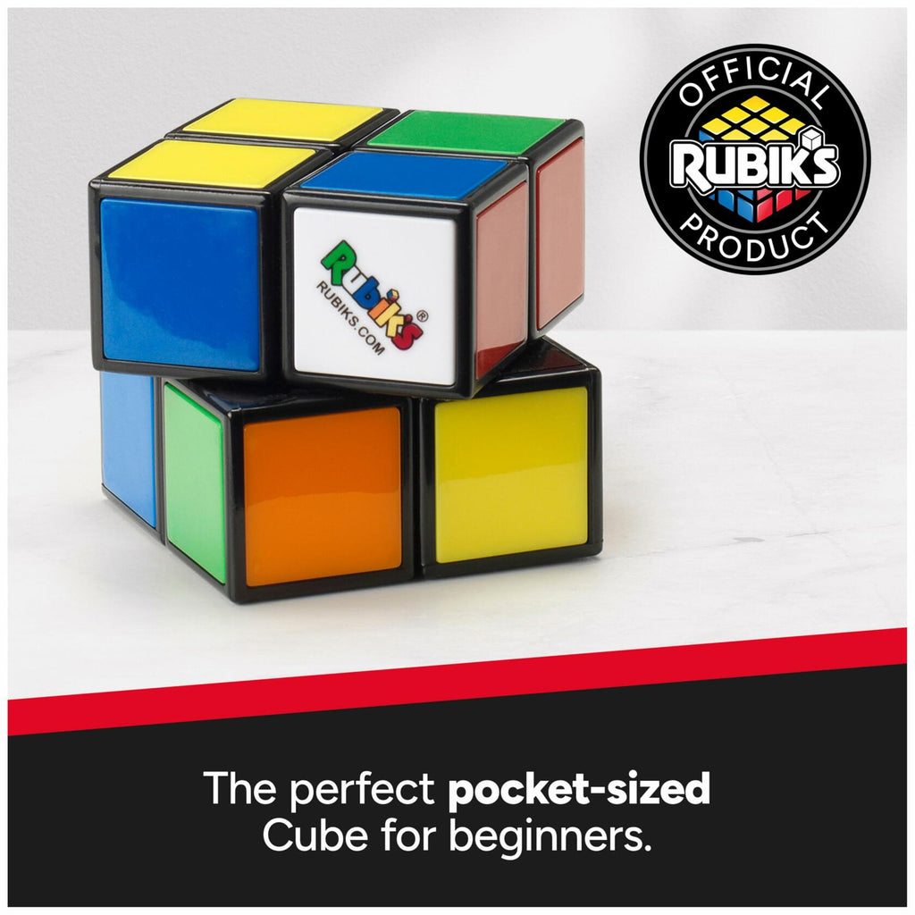 [Like New] Rubik's Cube Official 2x2 Mini Brain Teaser Classic Color-Matching Puzzle