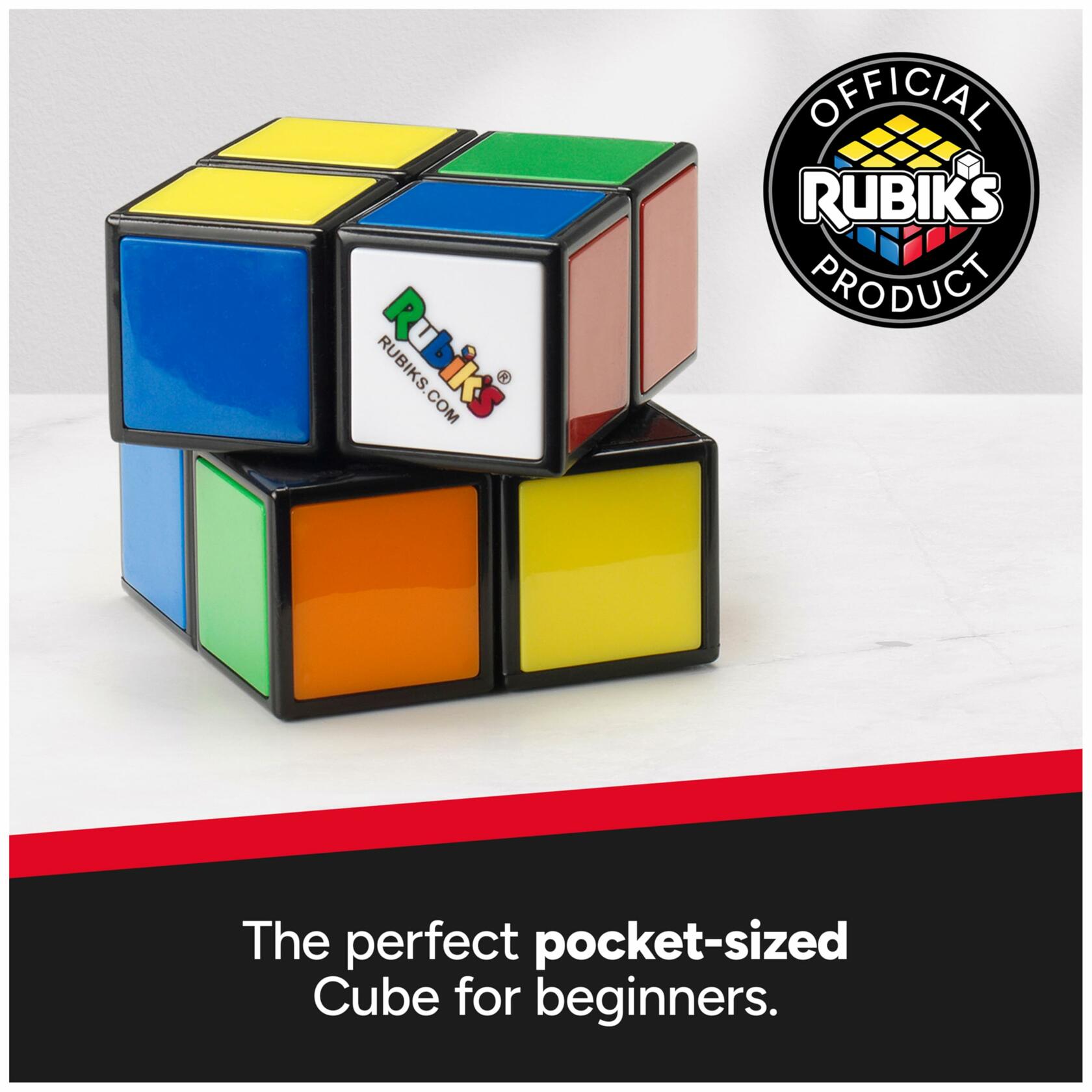 [Like New] Rubik's Cube Official 2x2 Mini Brain Teaser Classic Color-Matching Puzzle