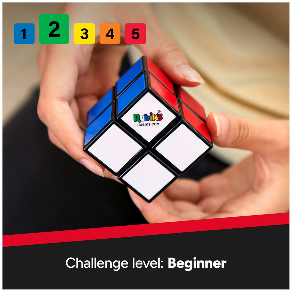 [Like New] Rubik's Cube Official 2x2 Mini Brain Teaser Classic Color-Matching Puzzle