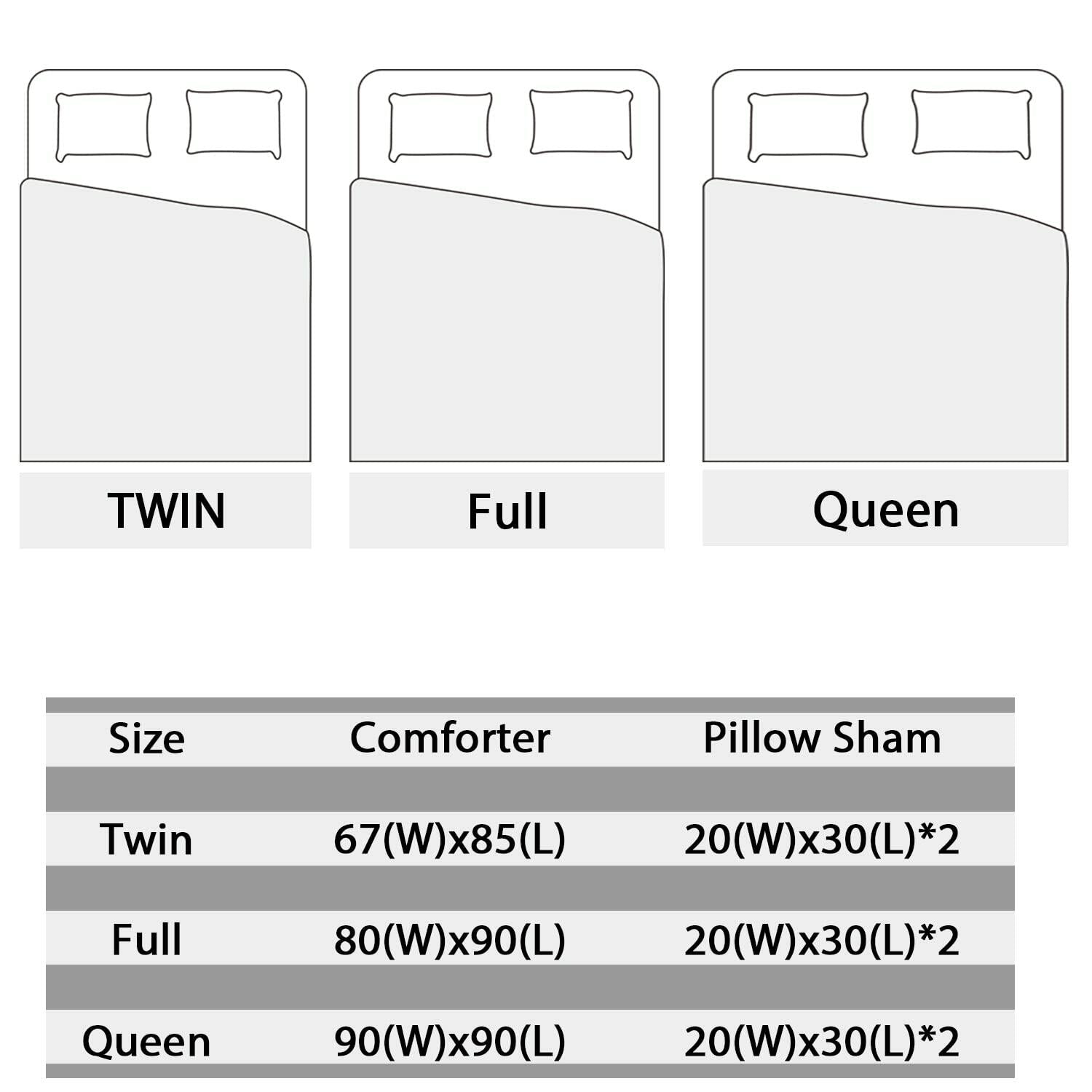 AILONEN Twin Butterfly Comforter Set Girls Lavender Purple 3 Pieces