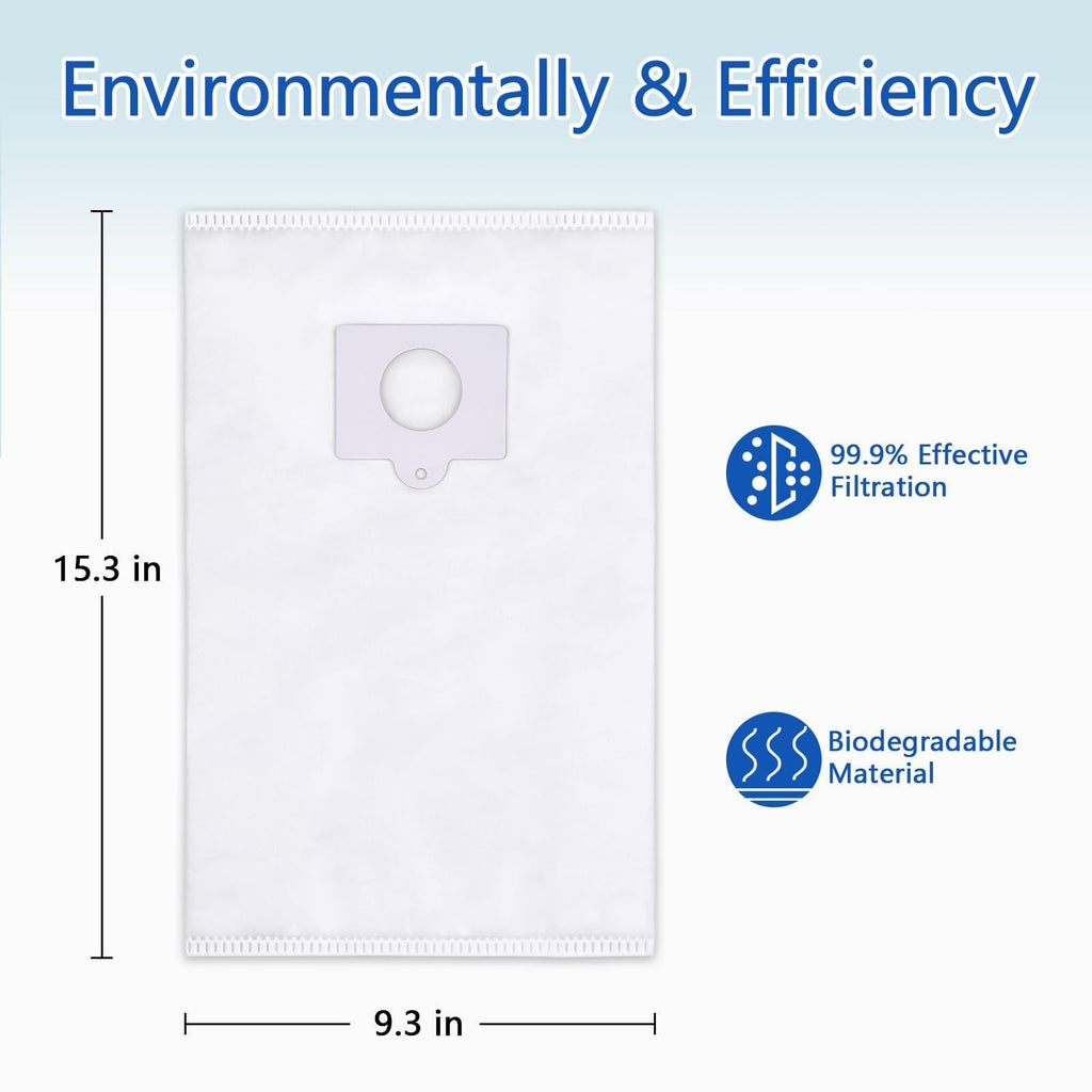 LOSKLENO Kenmore 53292 Type Q/C HEPA Vacuum Bags 6-Pack White