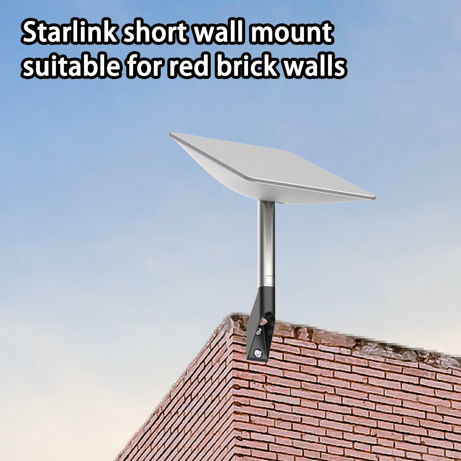 BUJ Starlink V2 Short Wall Mount for Starlink Gen 2 Satellite Kit