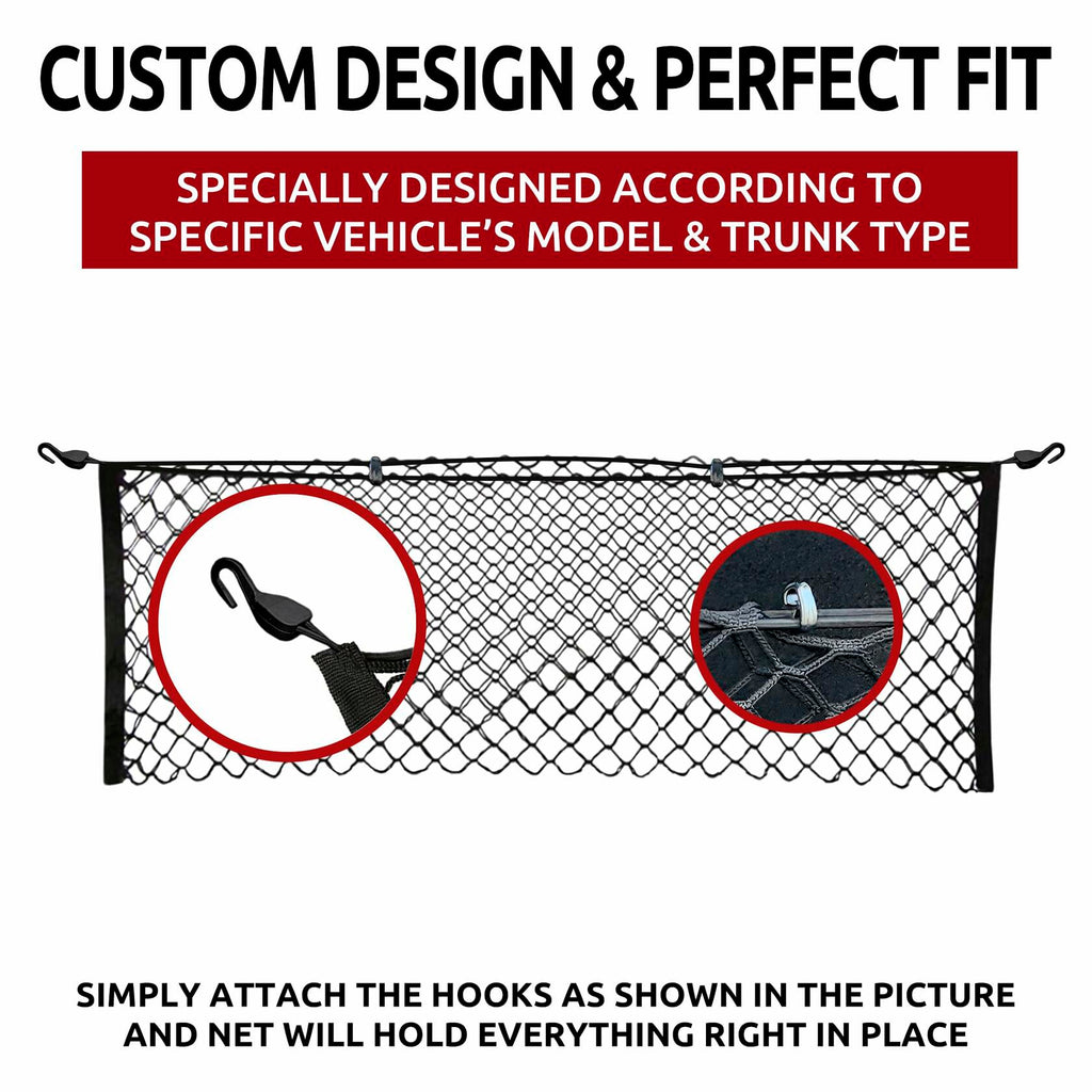 Kia Seltos Trunk Mesh Cargo Net Envelope Style 2021-2025 Black SUV